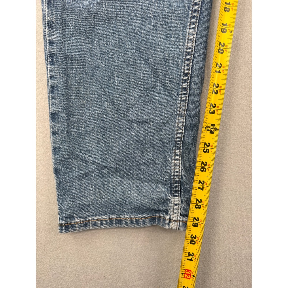 Levis 505 Regular Fit Straight Leg Blue Denim Jeans Mens 36x30 (36x29) Workwear - Picture 7 of 11
